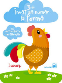 Învăț să număr la fermă 3+ (cu autocolante)